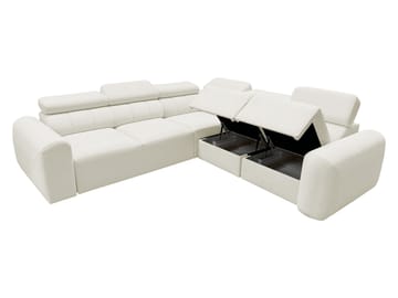 Clement 5-sits Hörnbäddsoffa Vänstervänd - beige - Möbler - Soffa - Bäddsoffa - Hörnbäddsoffa