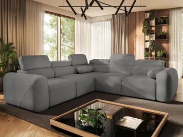 Clement 5-sits Hörnbäddsoffa Vänstervänd - mörkgrå - Möbler - Soffa - Bäddsoffa - Hörnbäddsoffa