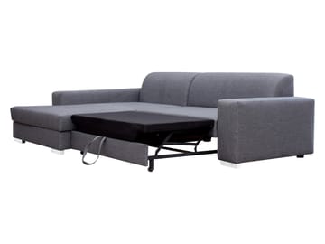 Corvik 3-sits Bäddsoffa med divan och förvaring - beige - Möbler - Soffa - Bäddsoffa - Hörnbäddsoffa