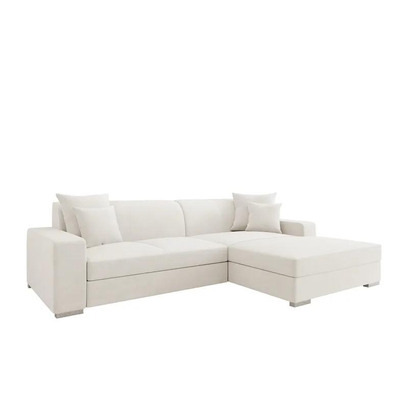 Corvik 3-sits Bäddsoffa med divan och förvaring, vit