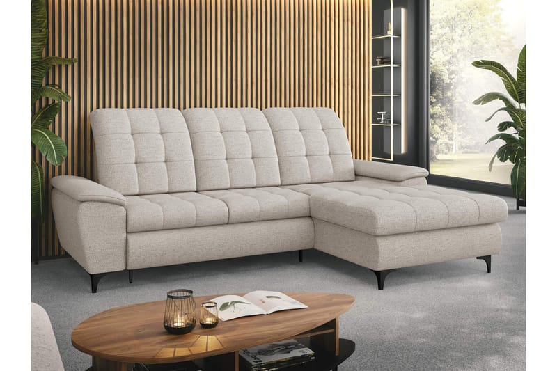 Crystalina Bäddsoffa med Divan 3-sits - Beige - Möbler - Soffa - Bäddsoffa - Bäddsoffa divan