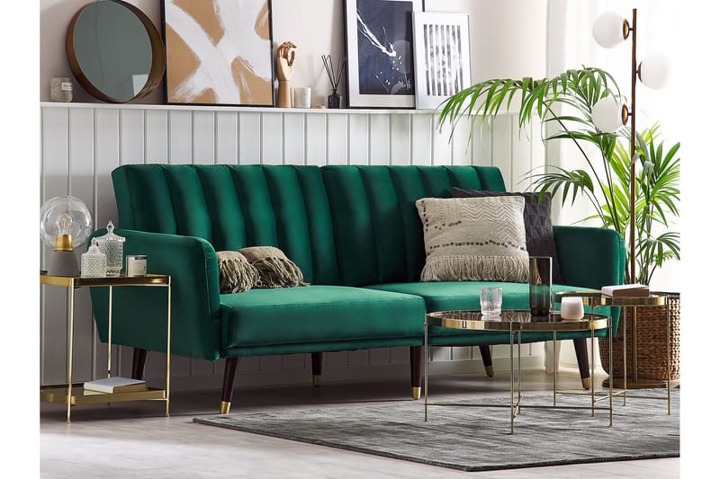Debrina Bäddsoffa 3-sits - Grön - Möbler - Soffa - Bäddsoffa - 3 sits bäddsoffa