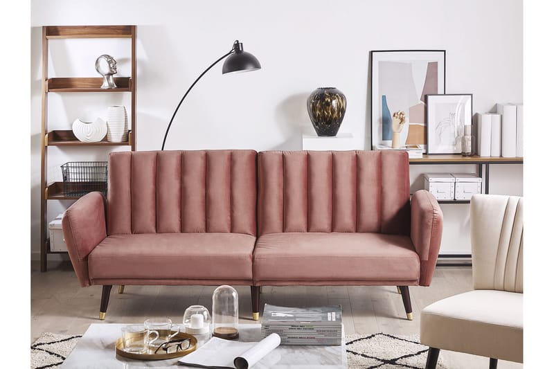 Debrina Bäddsoffa 3-sits - Rosa - Möbler - Soffa - Bäddsoffa - 3 sits bäddsoffa