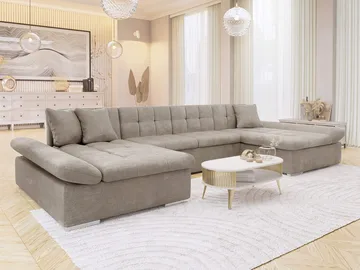Dewitt 5-sits U-formad Bäddsoffa - Mörkbeige - Möbler - Soffa - Bäddsoffa - U bäddsoffa