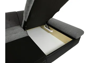 Dewitt Bäddsoffa Dubbeldivan 5-sits - Grå - Möbler - Soffa - Bäddsoffa - U bäddsoffa