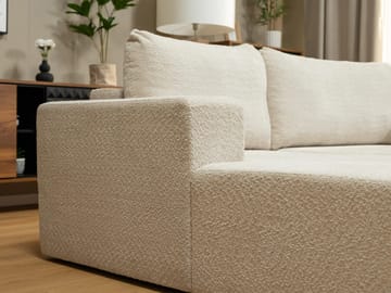 Deylor 3-sits Bäddsoffa med divan - beige - Möbler - Soffa - Bäddsoffa - Hörnbäddsoffa