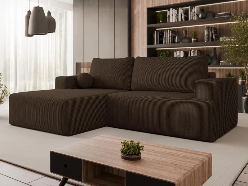 Deylor 3-sits Bäddsoffa med divan och förvaring - Möbler - Soffa - Bäddsoffa - Hörnbäddsoffa