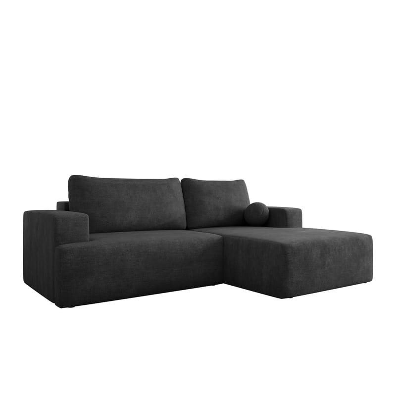 Deylor 3-sits Bäddsoffa med divan, svart