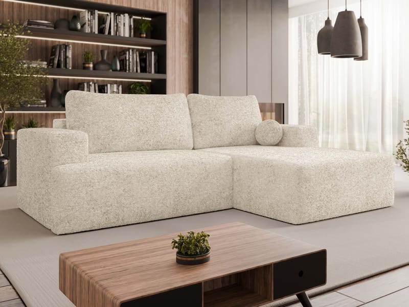 Deylor 3-sits Bäddsoffa med divan - Möbler - Soffa - Bäddsoffa - Hörnbäddsoffa