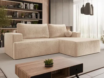 Deylor Bäddsoffa med Divan 3-sits - Beige - Möbler - Soffa - Bäddsoffa - Bäddsoffa divan