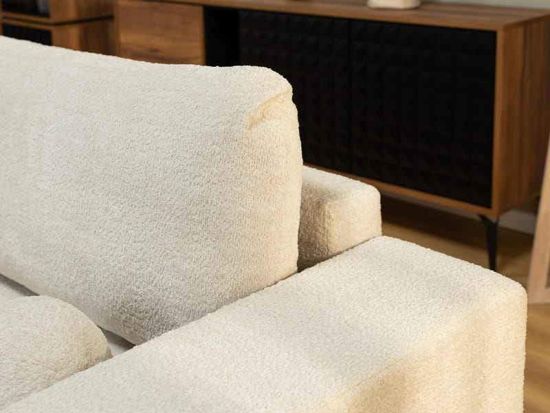 Deylor Bäddsoffa med Divan 3-sits - Beige - Möbler - Soffa - Bäddsoffa - Bäddsoffa divan