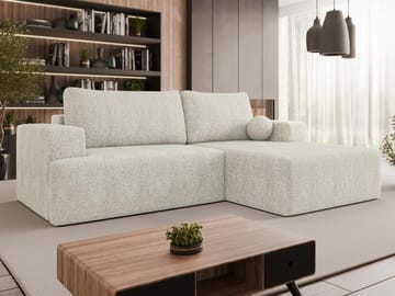 Deylor Bäddsoffa med Divan 3-sits - Beige - Möbler - Soffa - Bäddsoffa - Bäddsoffa divan
