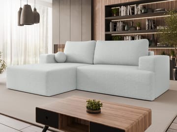 Deylor Bäddsoffa med Divan 3-sits - Grå - Möbler - Soffa - Bäddsoffa - Bäddsoffa divan