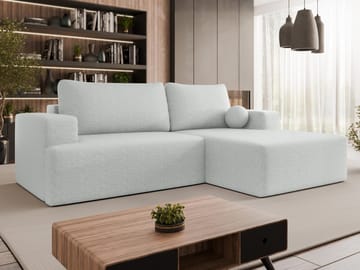Deylor Bäddsoffa med Divan 3-sits - Grå - Möbler - Soffa - Bäddsoffa - Bäddsoffa divan