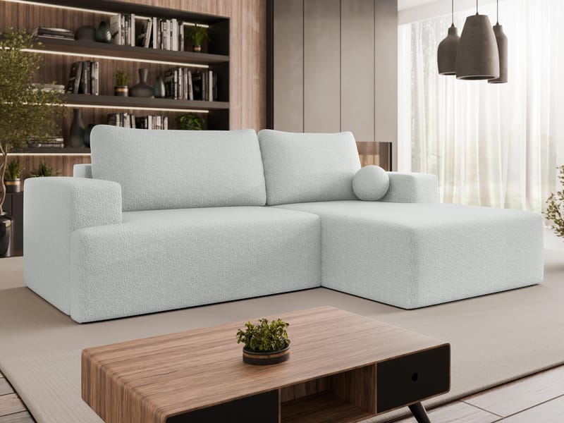 Deylor Bäddsoffa med Divan 3-sits - Grå - Möbler - Soffa - Bäddsoffa - Bäddsoffa divan