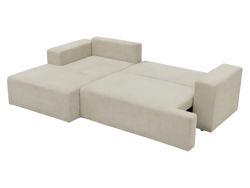 Deylor Bäddsoffa med Divan 3-sits - Vit - Möbler - Soffa - Bäddsoffa - Bäddsoffa divan