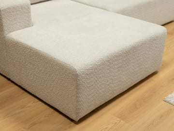 Deylor Bäddsoffa med Divan 3-sits - Vit - Möbler - Soffa - Bäddsoffa - Bäddsoffa divan