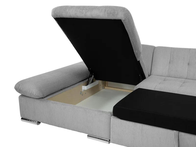 Djerra 3-sits Bäddsoffa med divan och förvaring - Möbler - Soffa - Bäddsoffa - Hörnbäddsoffa