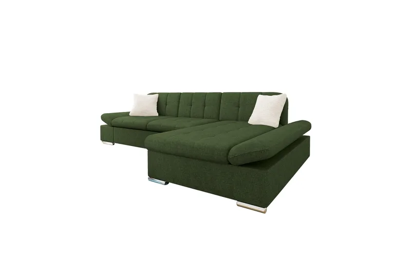 Djerra Bäddsoffa med Divan 3-sits - Grön - Möbler - Soffa - Bäddsoffa - Bäddsoffa divan