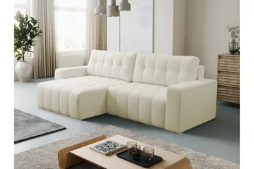 Doryn Bäddsoffa med Divan 3-sits - Beige - Möbler - Soffa - Bäddsoffa - Bäddsoffa divan