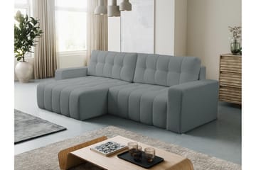 Doryn Bäddsoffa med Divan 3-sits - Grå - Möbler - Soffa - Bäddsoffa - Bäddsoffa divan