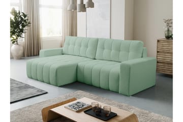 Doryn Bäddsoffa med Divan 3-sits - Grön - Möbler - Soffa - Bäddsoffa - Bäddsoffa divan