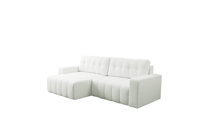 Doryn Bäddsoffa med Divan 3-sits - Vit - Möbler - Soffa - Bäddsoffa - Bäddsoffa divan