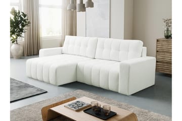 Doryn Bäddsoffa med Divan 3-sits - Vit - Möbler - Soffa - Bäddsoffa - Bäddsoffa divan