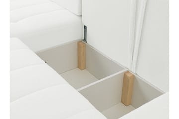 Doryn Bäddsoffa med Divan 3-sits - Vit - Möbler - Soffa - Bäddsoffa - Bäddsoffa divan