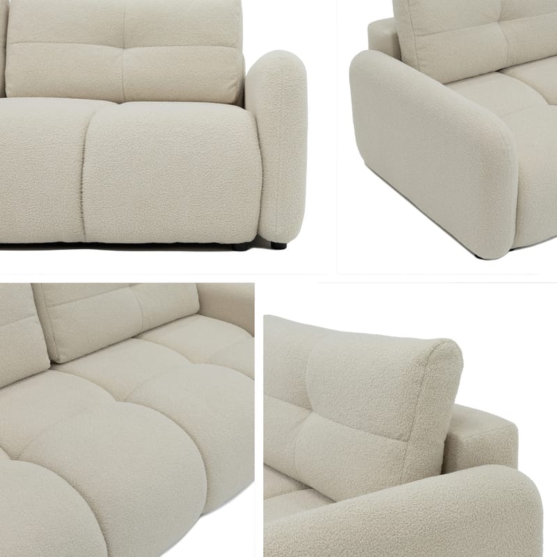 Durven Bäddsoffa 3-sits - Beige - Möbler - Soffa - Bäddsoffa - 3 sits bäddsoffa