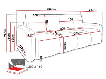 Durven Bäddsoffa 3-sits - Beige - Möbler - Soffa - Bäddsoffa - 3 sits bäddsoffa