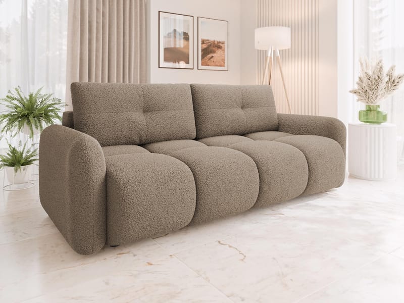 Durven Bäddsoffa 3-sits - Brun - Möbler - Soffa - Bäddsoffa - 3 sits bäddsoffa