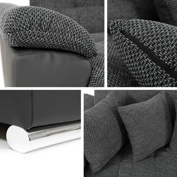 Dynir 5-sits Vänstervänd U-formad Bäddsoffa 125x290 cm med Förvaring i Tyg - Midnattsblå - Möbler - Soffa - Bäddsoffa - Bäddsoffa divan
