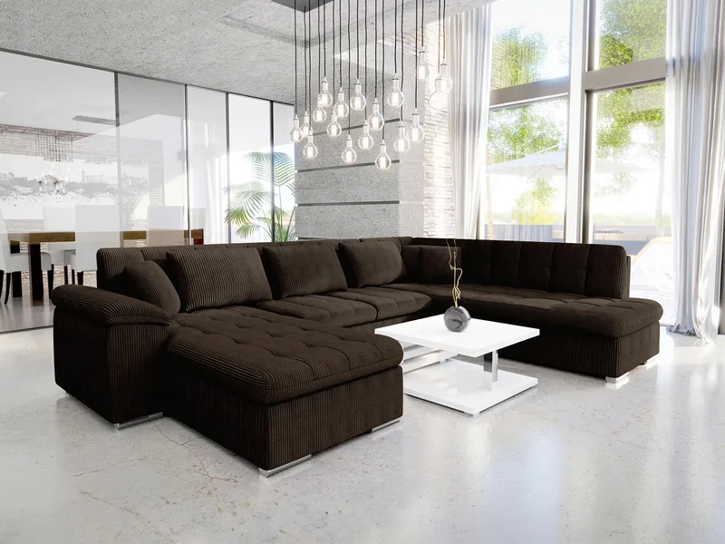 Dynir 6-sits U-Bäddsoffa med förvaring - Möbler - Soffa - Bäddsoffa - Hörnbäddsoffa