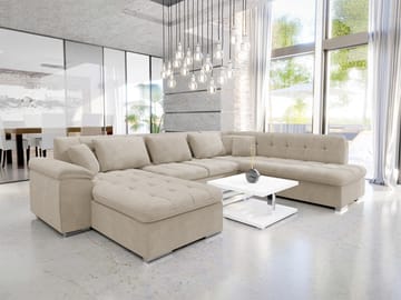 Dynir 6-sits U-Suffa Divan Vänster - Möbler - Soffa - Bäddsoffa - Hörnbäddsoffa