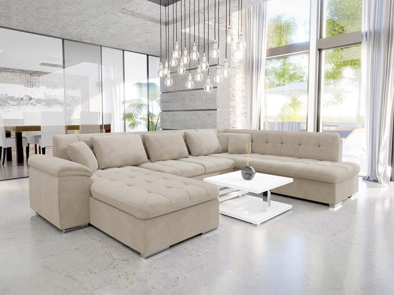 Dynir 6-sits U-Suffa Divan Vänster - Möbler - Soffa - Bäddsoffa - Hörnbäddsoffa