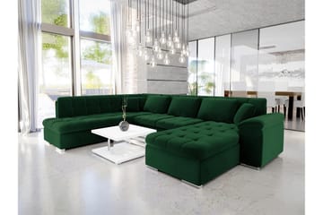 Dynir Bäddsoffa m. Divan och Schäslong 5-sits - Grön - Möbler - Soffa - Bäddsoffa - Bäddsoffa divan