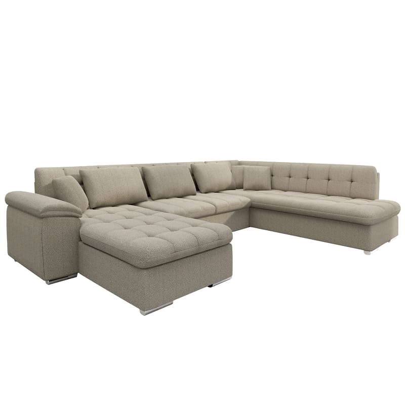Dynir Bäddsoffa med Divan och Schäslong 5-sits, Beige