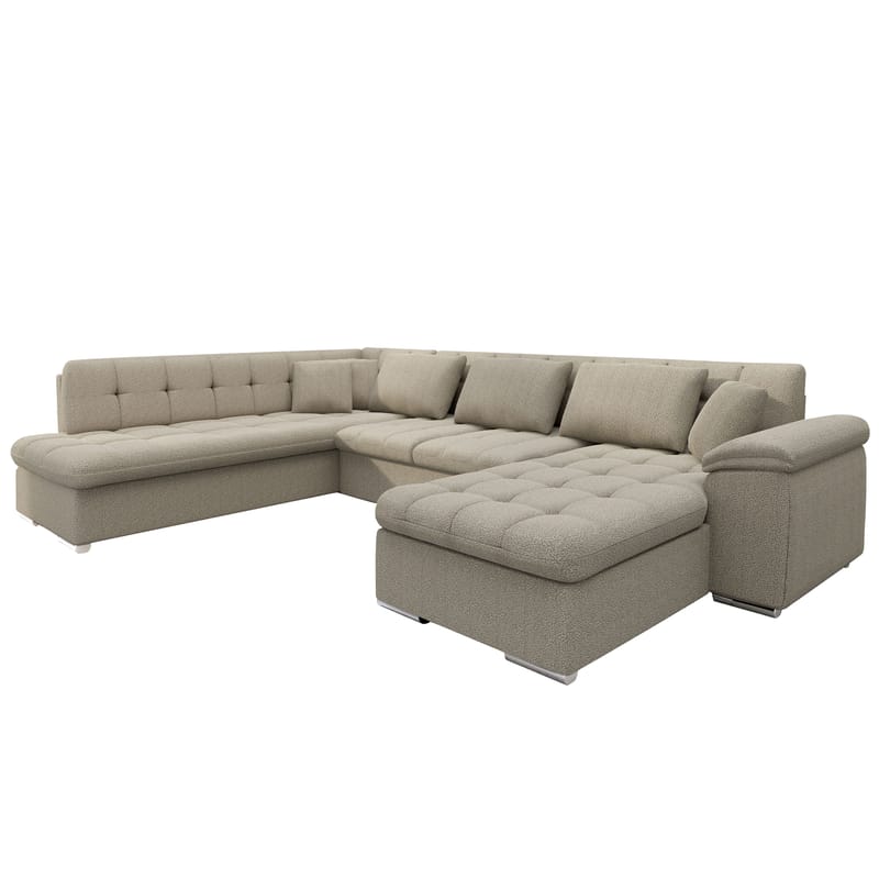 Dynir Bäddsoffa med Divan och Schäslong 5-sits, Beige