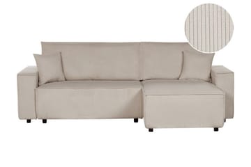 Dyshawn Hörnbäddsoffa 2-sits - Beige/Svart - Möbler - Soffa - Bäddsoffa - Bäddsoffa divan
