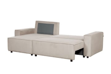 Dyshawn Hörnbäddsoffa 2-sits - Beige/Svart - Möbler - Soffa - Bäddsoffa - Bäddsoffa divan