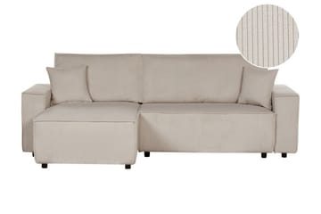 Dyshawn Hörnbäddsoffa 2-sits - Beige/Svart - Möbler - Soffa - Bäddsoffa - Bäddsoffa divan