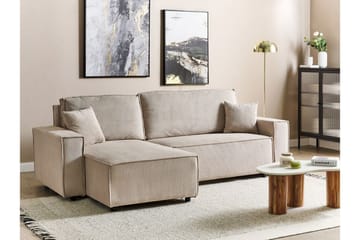 Dyshawn Hörnbäddsoffa 2-sits - Beige/Svart - Möbler - Soffa - Bäddsoffa - Bäddsoffa divan