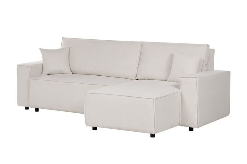 Dyshawn Hörnbäddsoffa 2-sits - Vit/Svart - Möbler - Soffa - Bäddsoffa - Bäddsoffa divan