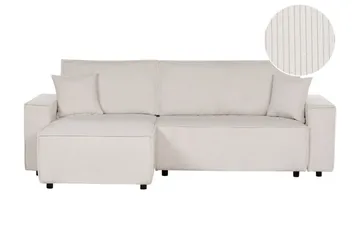 Dyshawn Hörnbäddsoffa 2-sits - Vit/Svart - Möbler - Soffa - Bäddsoffa - Bäddsoffa divan
