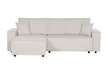 Dyshawn Hörnbäddsoffa 2-sits - Vit/Svart - Möbler - Soffa - Bäddsoffa - Bäddsoffa divan