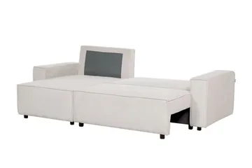 Dyshawn Hörnbäddsoffa 2-sits - Vit/Svart - Möbler - Soffa - Bäddsoffa - Bäddsoffa divan