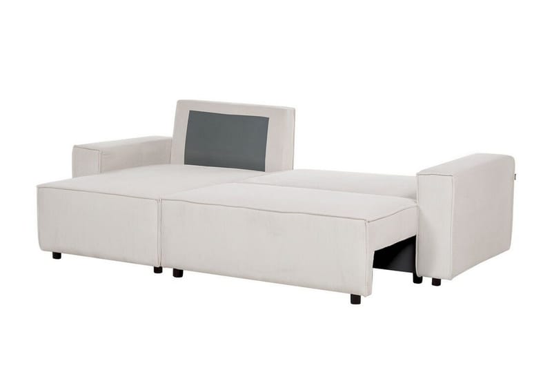 Dyshawn Hörnbäddsoffa 2-sits - Vit/Svart - Möbler - Soffa - Bäddsoffa - Bäddsoffa divan