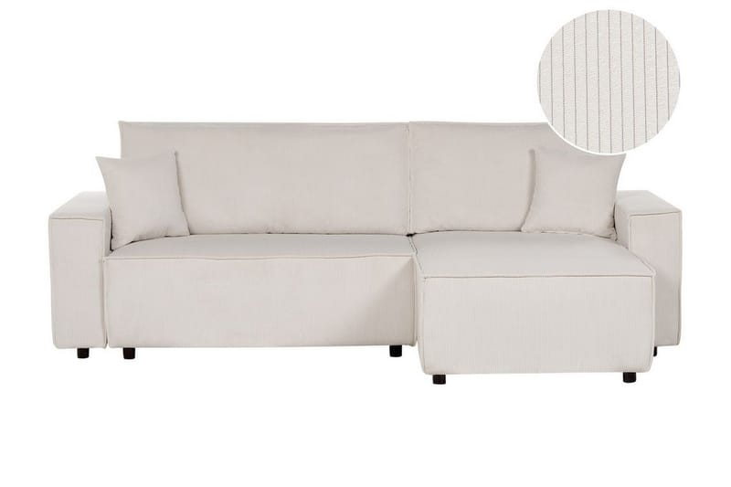 Dyshawn Hörnbäddsoffa 2-sits - Vit/Svart - Möbler - Soffa - Bäddsoffa - Bäddsoffa divan