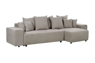 Dysis Hörnbäddsoffa 3-sits - Brun/Svart - Möbler - Soffa - Bäddsoffa - Hörnbäddsoffa